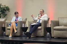 Od lewej: H. Hendzel, prof. T. Rogalski, 