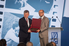 Od lewej: Prof. P. Koszelnik, dr S. Porada,